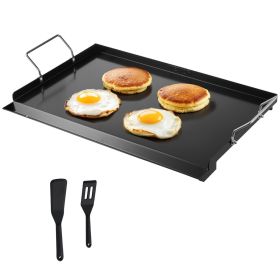 24x16 in Flat Top Griddle Carbon Steel Universal BBQ Grill Pan Cookware (Material: Carbon Steel, size: 24x16 inch)